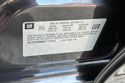 2016 Chevrolet Cruze Limited LT