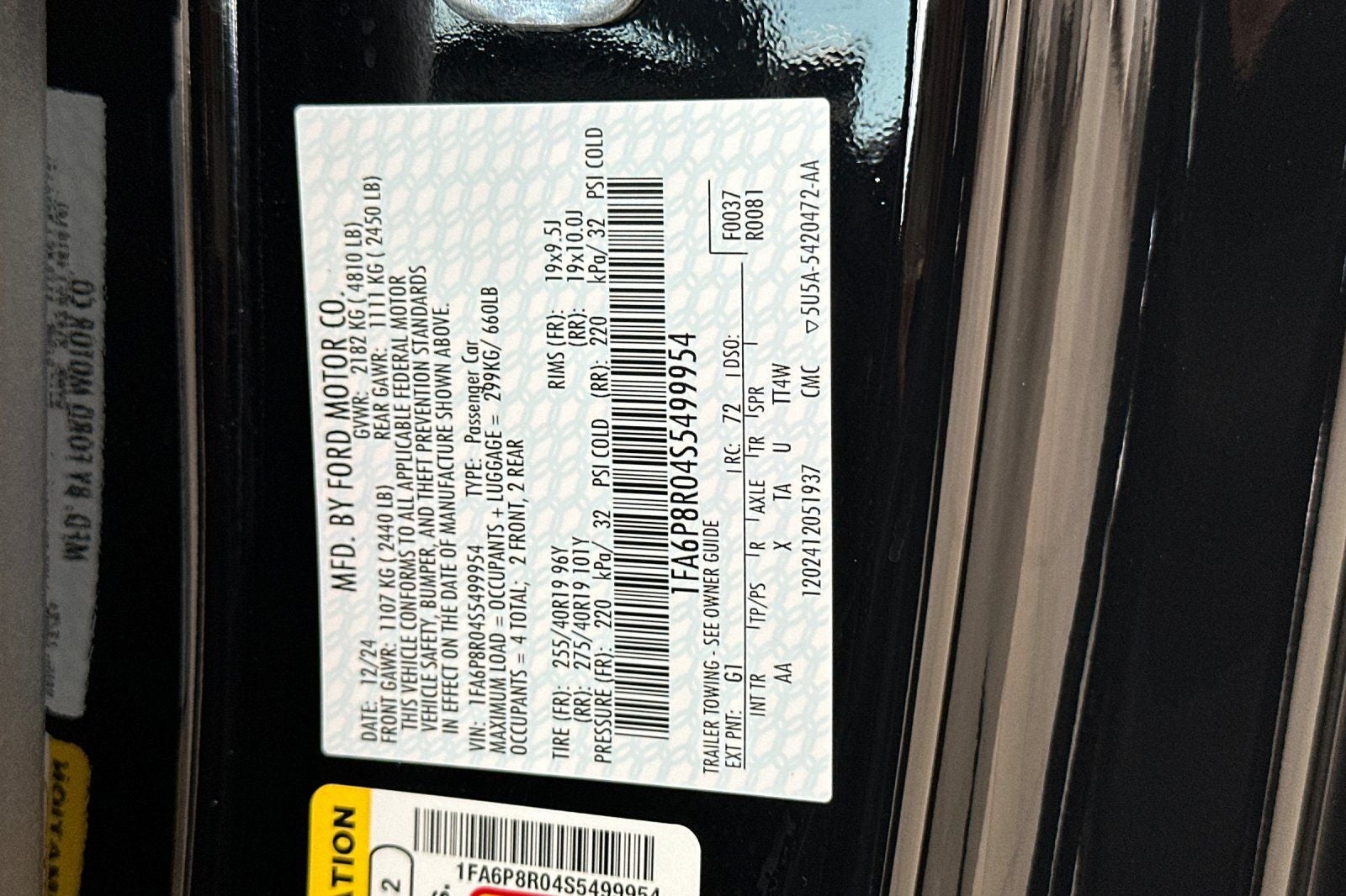 2025 Ford Mustang Dark Horse