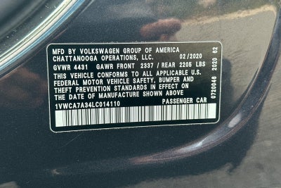 2020 Volkswagen Passat 2.0T SEL