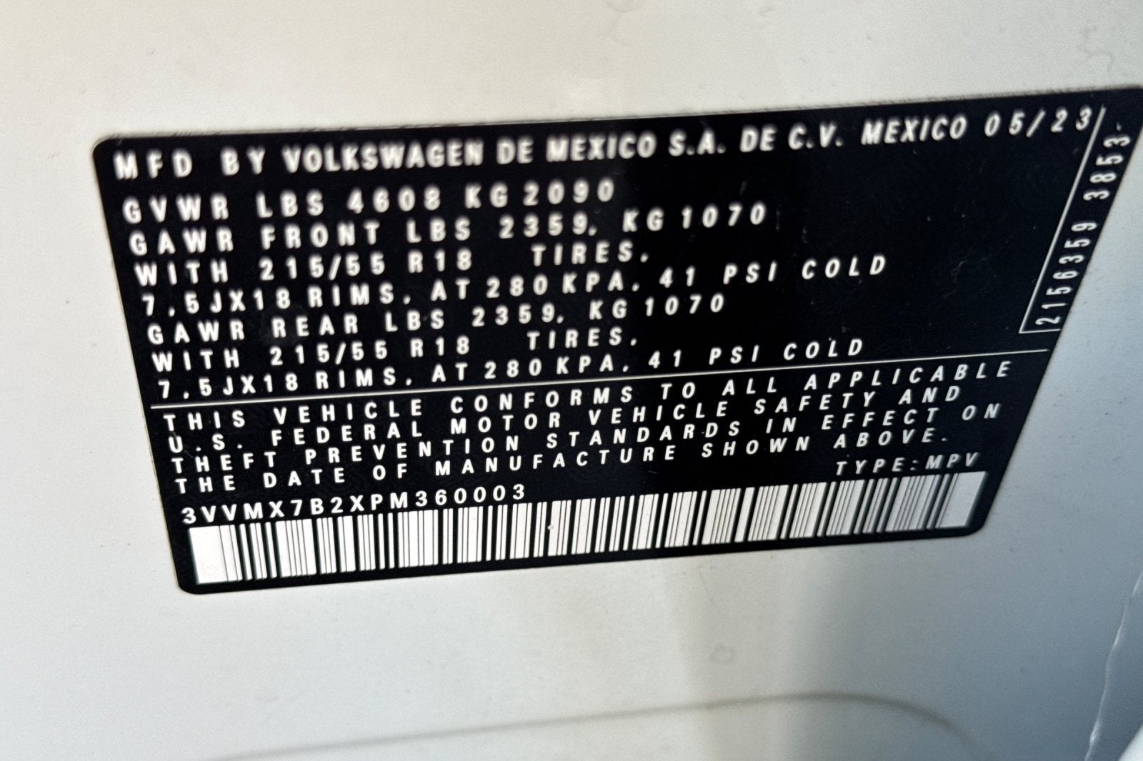 2023 Volkswagen Taos 1.5T S