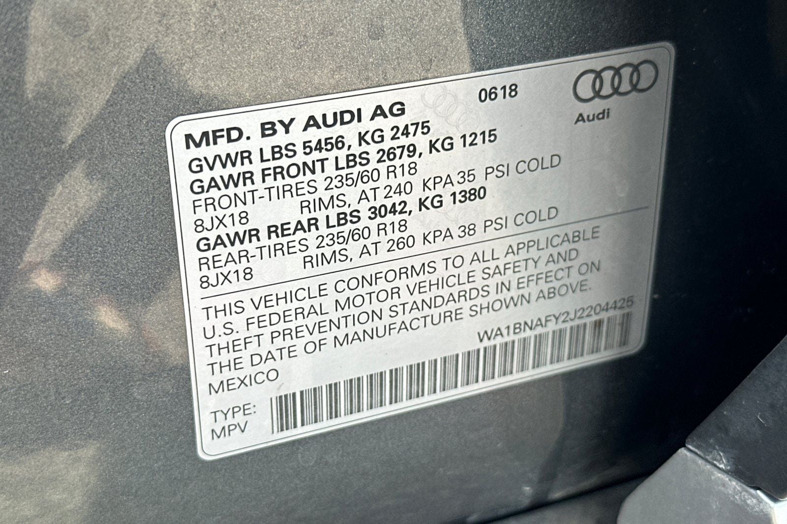 2018 Audi Q5 2.0T Premium Plus quattro