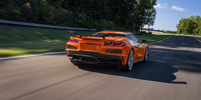 Corvette model rear view