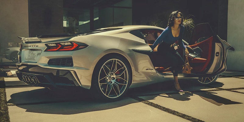 Corvette model side view