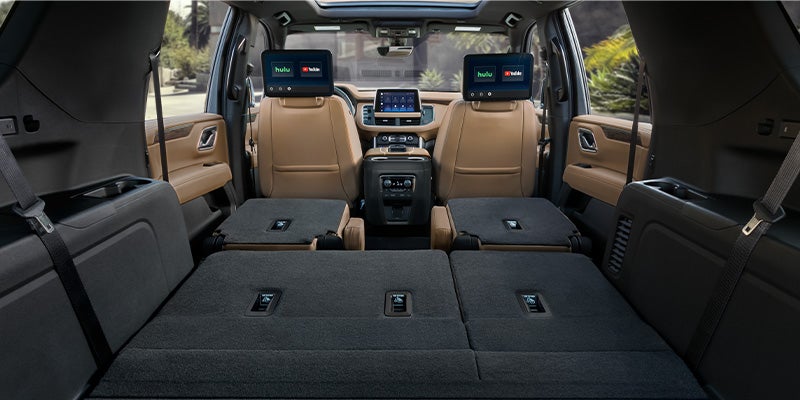 Chevrolet Suburban model interior seating view