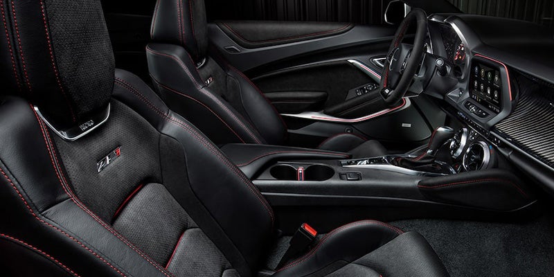 Camaro model interior seating area view