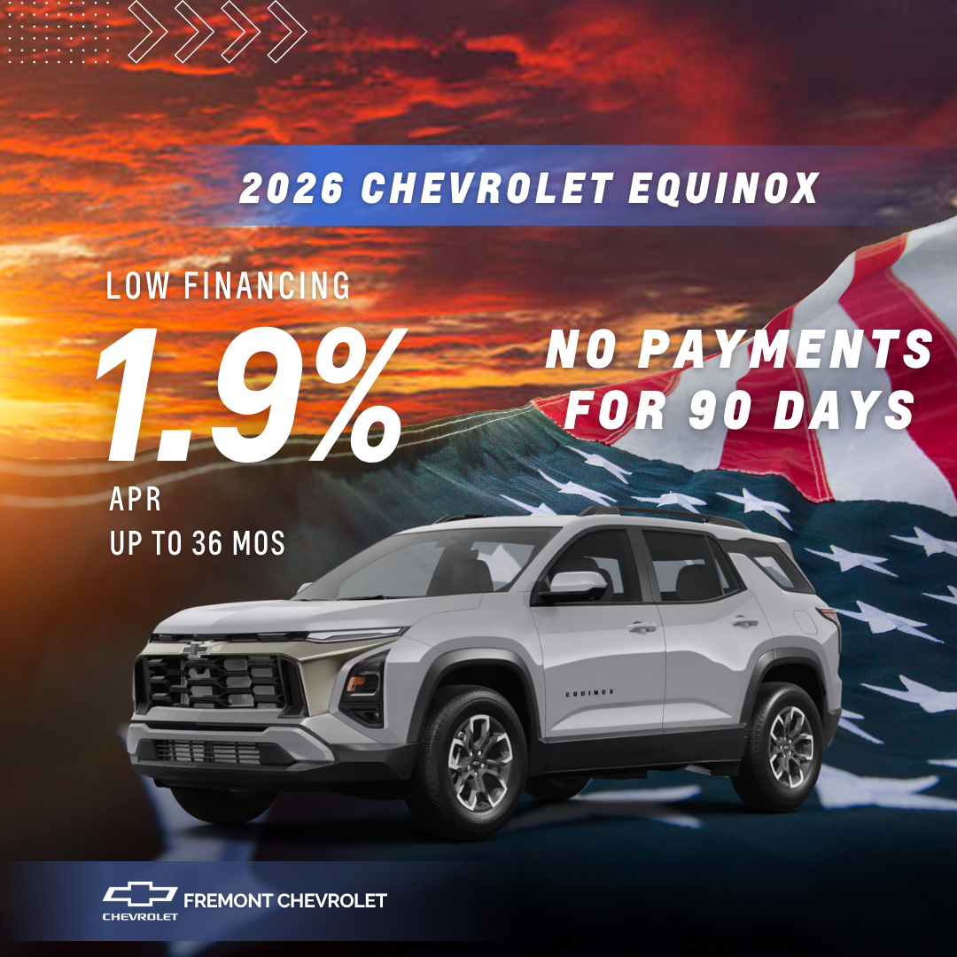 1.9% APR Financing for up to 36 months + No Payments for 90 Days