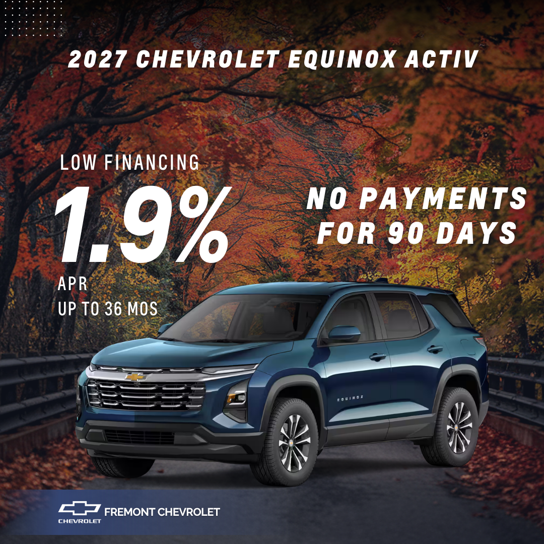 1.9% APR Financing for up to 36 months + No Payments for 90 Days