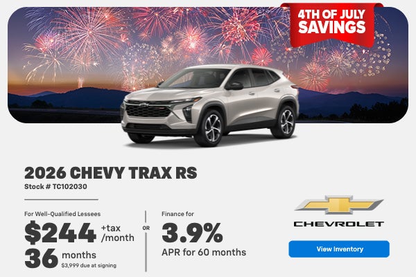 2026 Chevy Trax RS