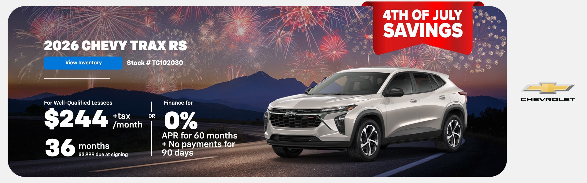 2026 Chevy Trax RS