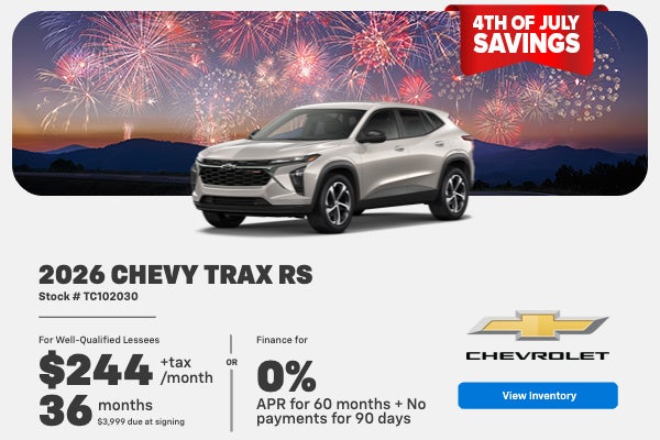 2026 Chevy Trax RS