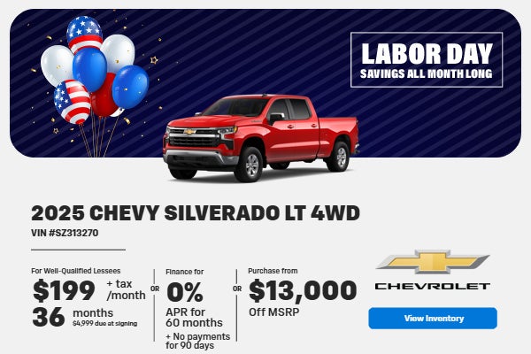 2025 CHEVROLET SILVERADO LT 4WD