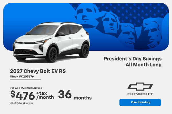 2027 Chevy Bolt EV RS